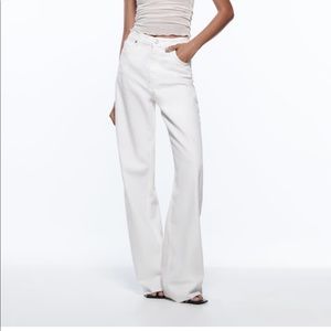 Zara high waist wide leg jeans